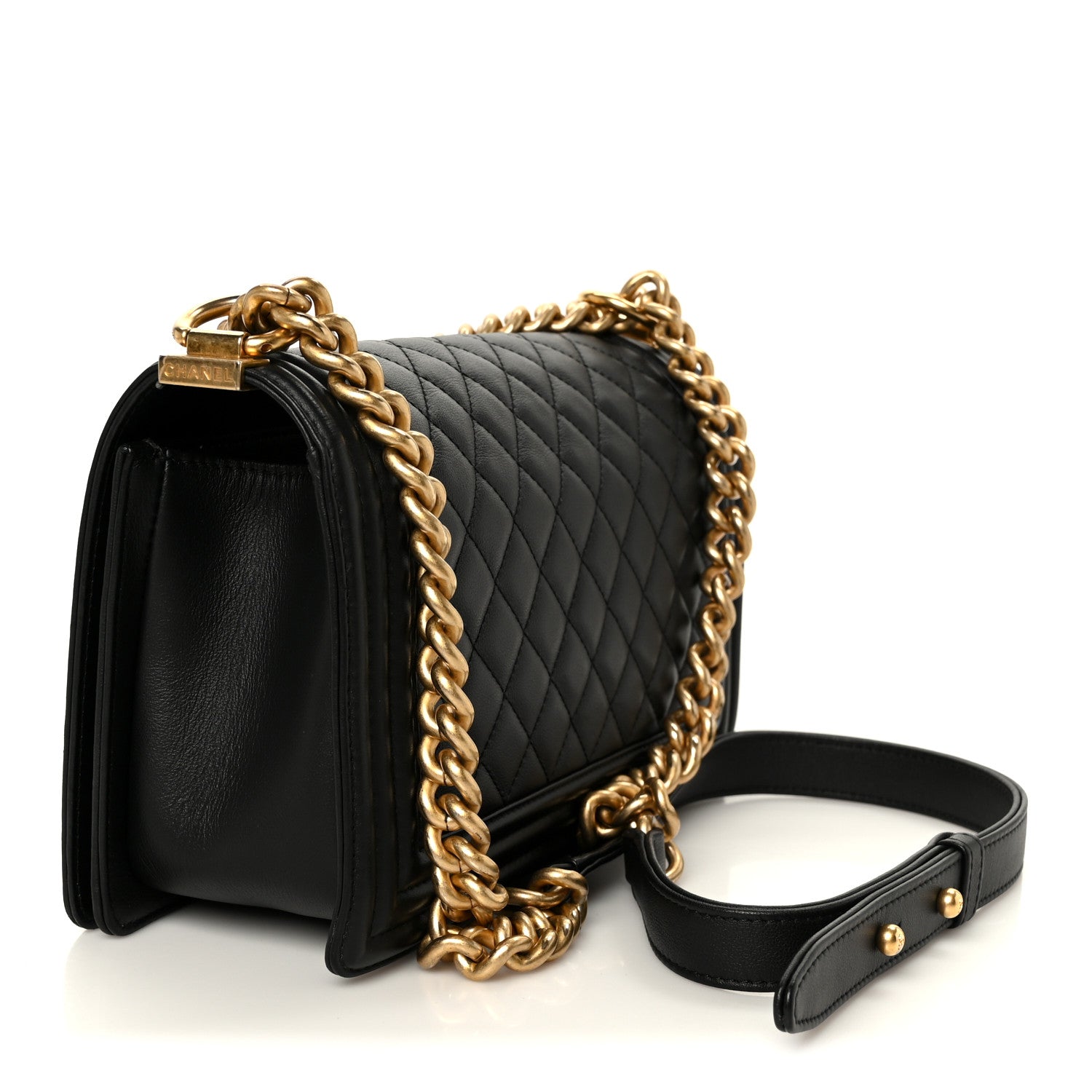 Chanel Calfskin Quilted Medium Boy Flap Black 3 of 10