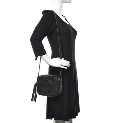 Gucci Pebbled Calfskin Small Soho Disco Bag Black 2 of 11