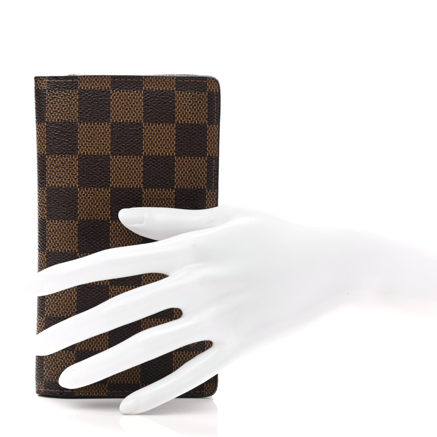 Damier Ebene Checkbook Cover Wallet