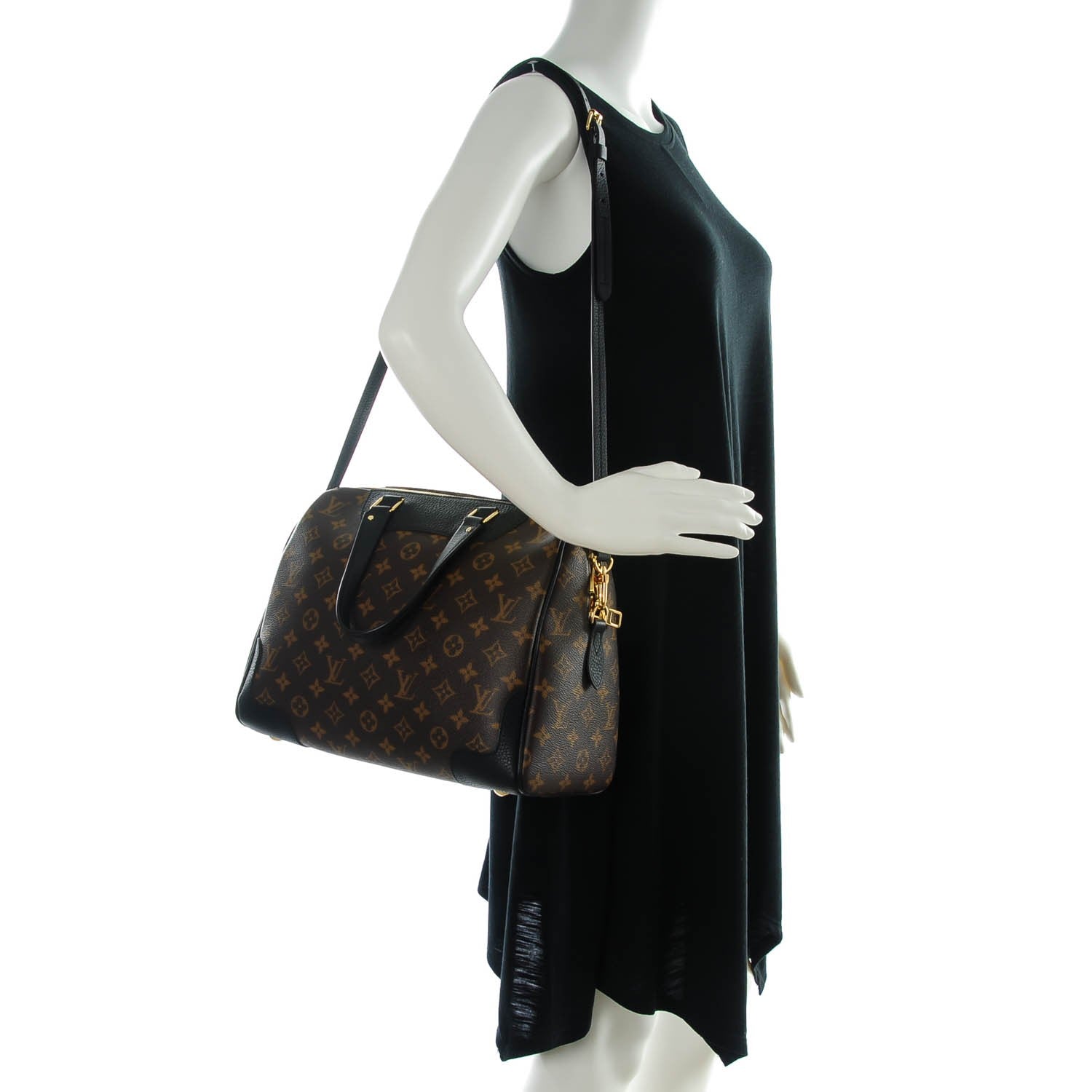 Louis Vuitton Monogram Retiro NM Black 2 of 7