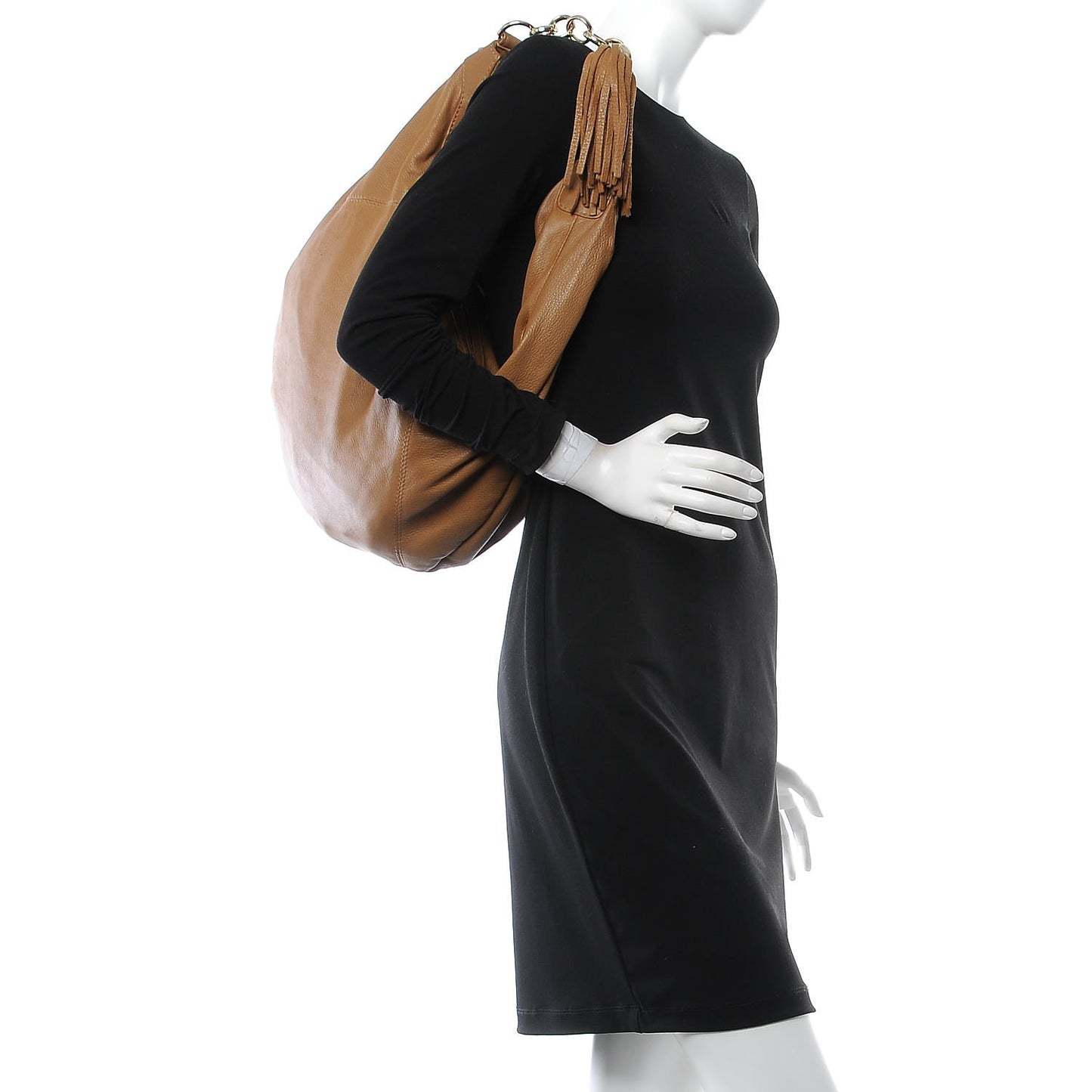 Calfskin Medium Sienna Hobo Brown