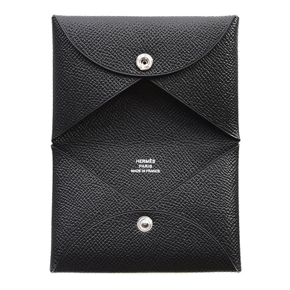 Hermes Epsom Calvi Card Case Black 4 of 8