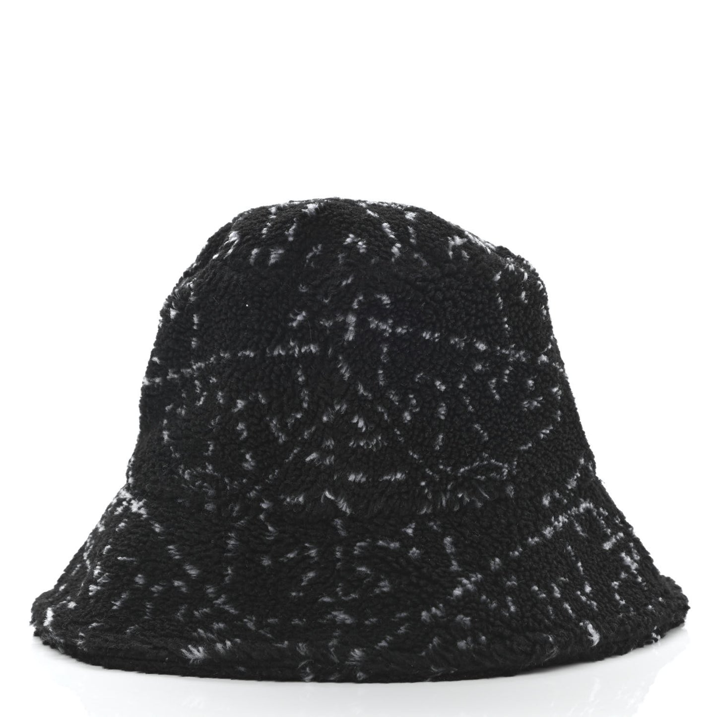Faux Fur CC Bucket Hat M Black White