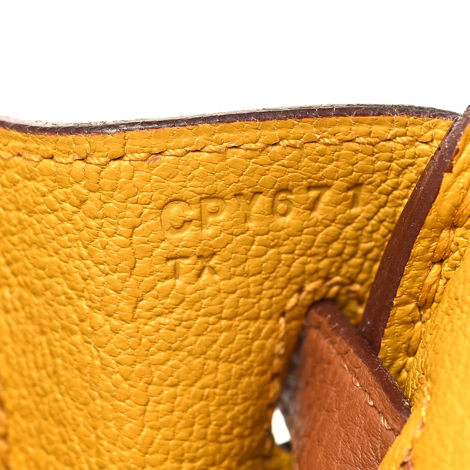 Hermes Togo Swift Officier Birkin 25 Gold Ambre 7 of 13