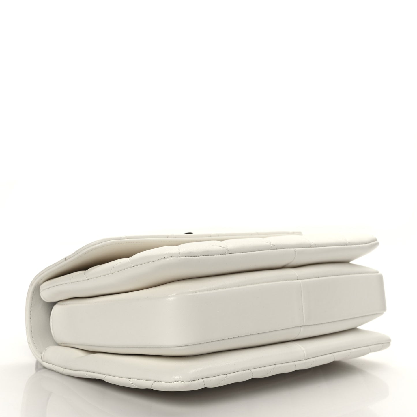 Lambskin Quilted Small Trendy CC Dual Handle Flap Bag White