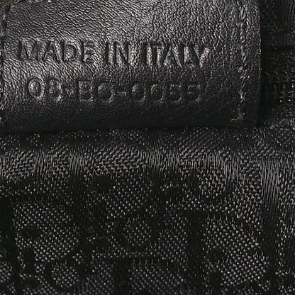 Christian Dior Calfskin Cannage D Buckle Tote Black 7 of 13