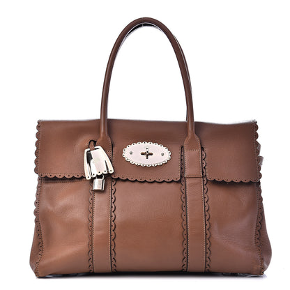 Mulberry Soft Matte Leather Cookie Bayswater Satchel Oak 1 of 15