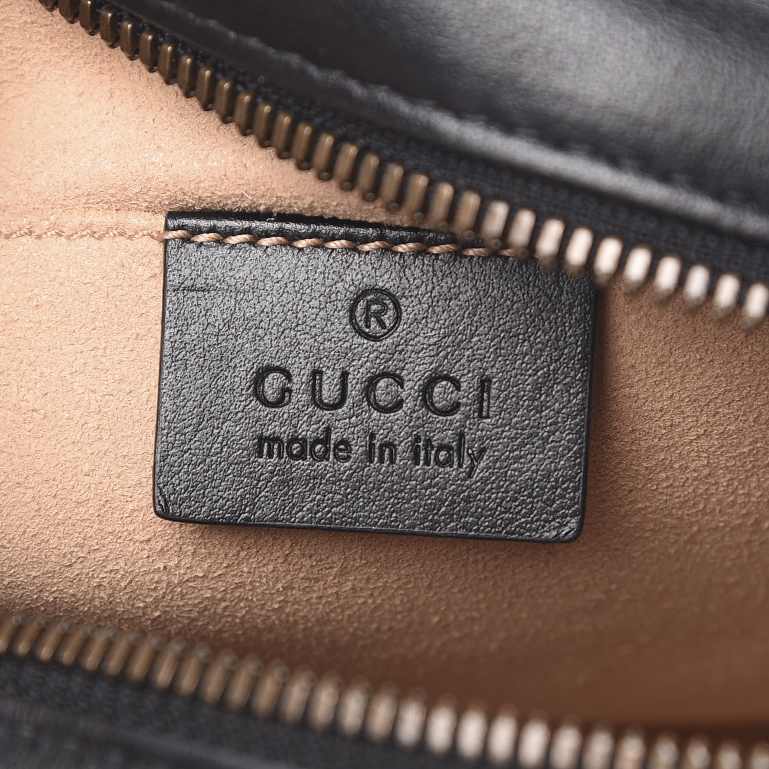 Gucci Calfskin Matelasse Small GG Marmont Chain Shoulder Bag Black 6 of 10