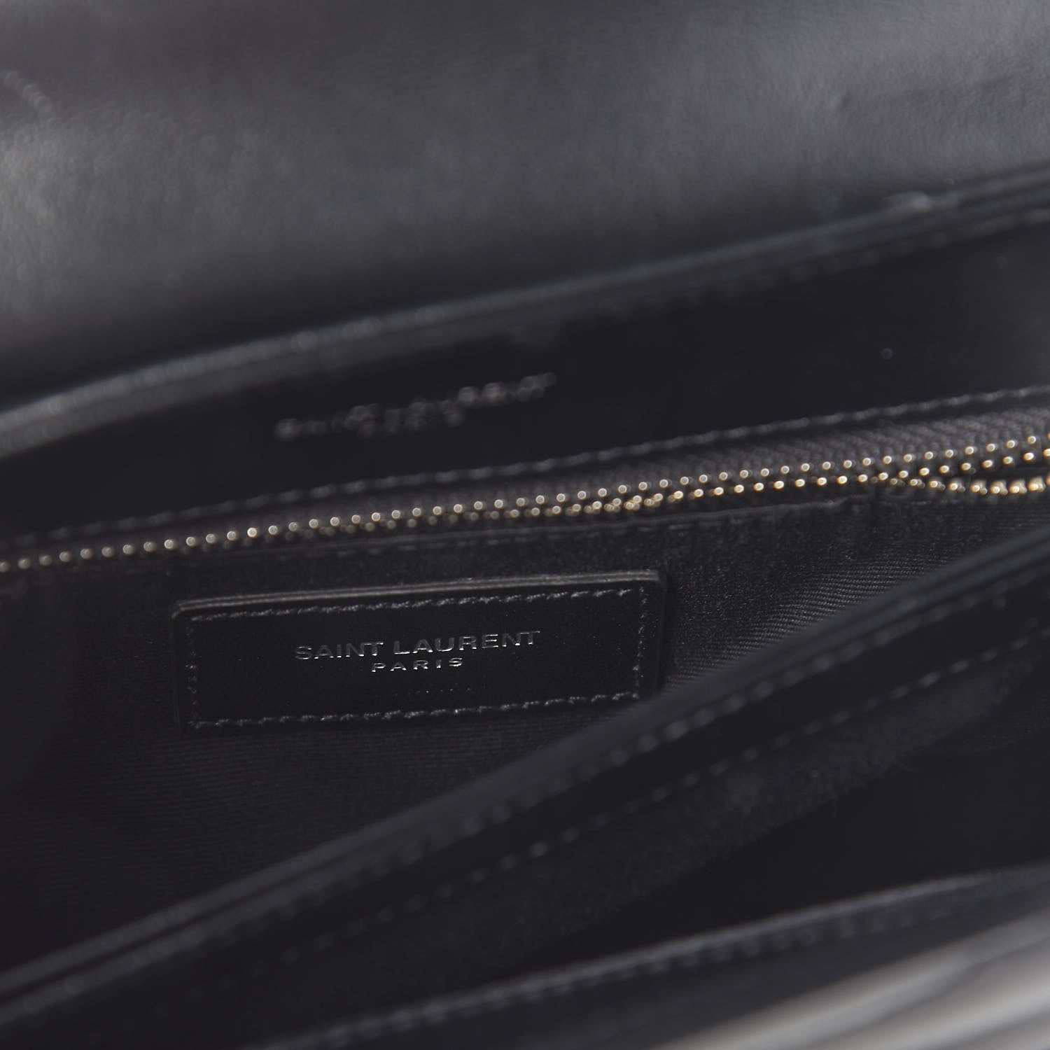 Saint Laurent Calfskin Y Quilted Monogram Toy Loulou Crossbody Bag Black 8 of 10