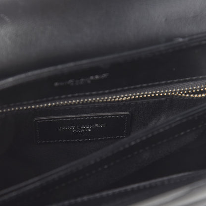 Saint Laurent Calfskin Y Quilted Monogram Toy Loulou Crossbody Bag Black 8 of 10