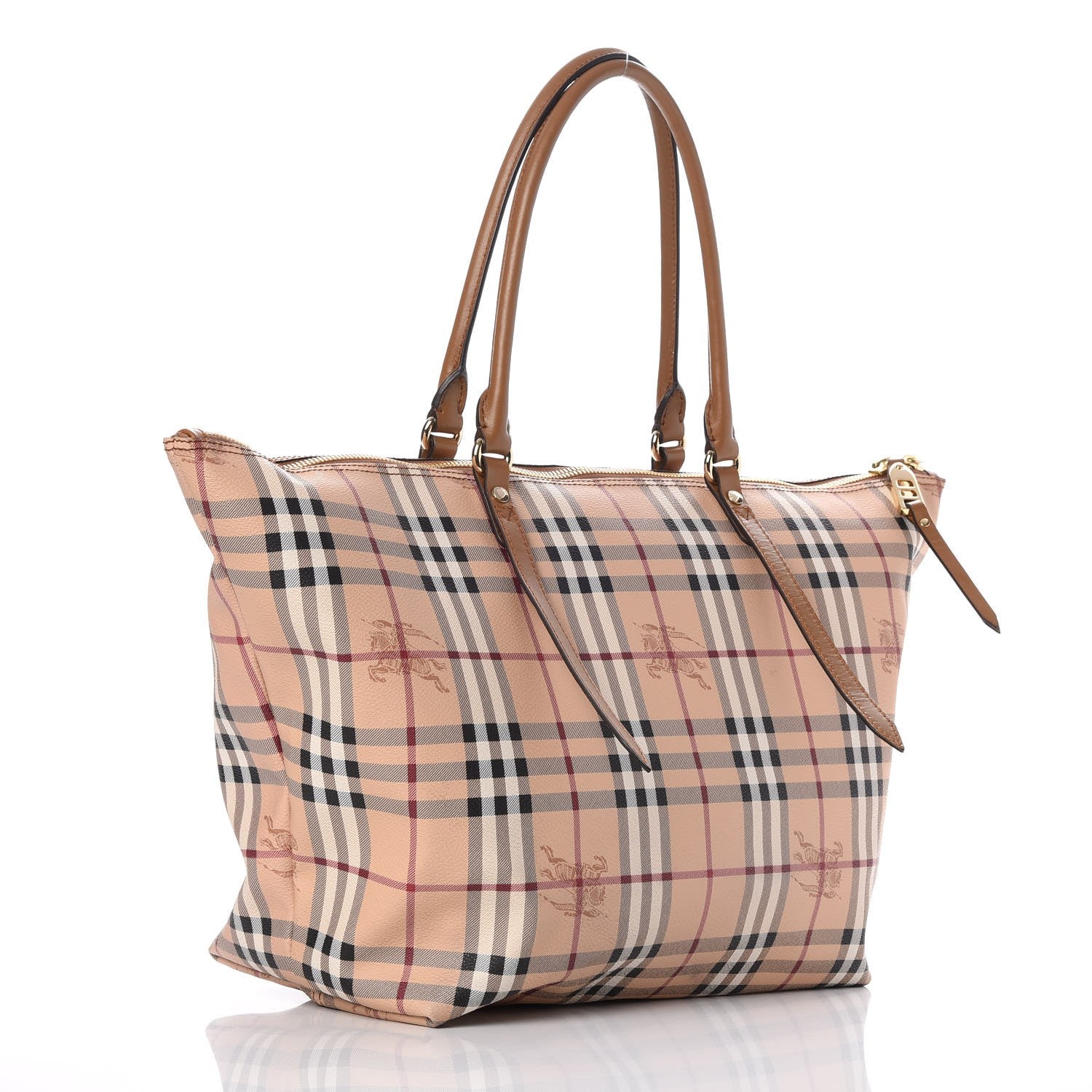 Burberry Haymarket Check Medium Salisbury Tote Tan 3 of 8