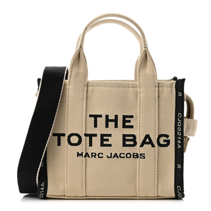 Marc Jacobs Jacquard Small The Traveler Tote Bag Warm Sand 1 of 8