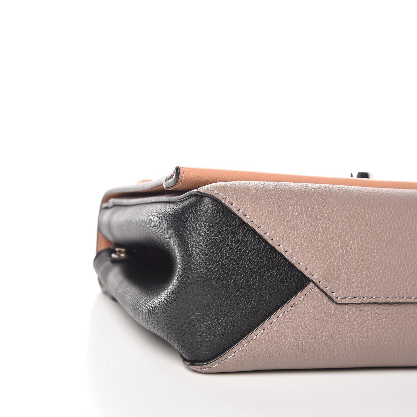 Calfskin Lockme II Chain Bag BB Venus Pink Black Magnolia