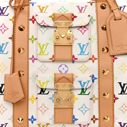Louis Vuitton Monogram Multicolor Keepall 45 White 7 of 9