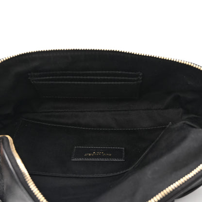 Saint Laurent Grain De Poudre Monogram Belt Bag Black 5 of 13