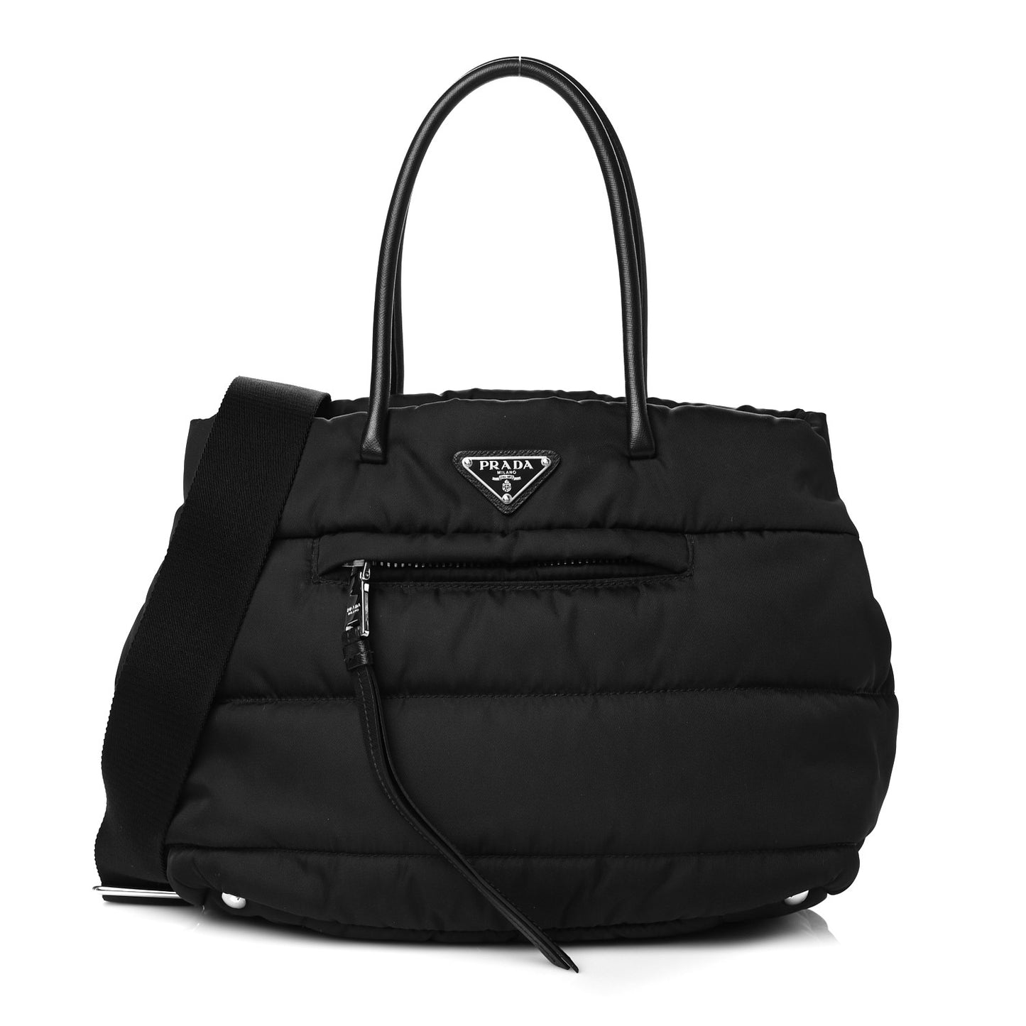 Tessuto Nylon Bomber Tote Black