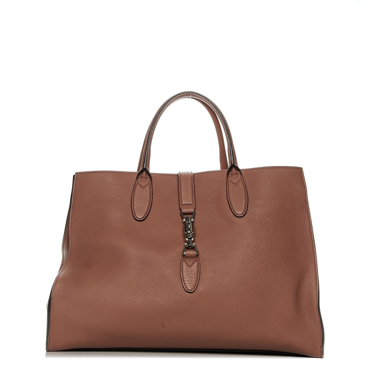 Soft Calfskin Medium Jackie Top Handle Bag Antique Rose