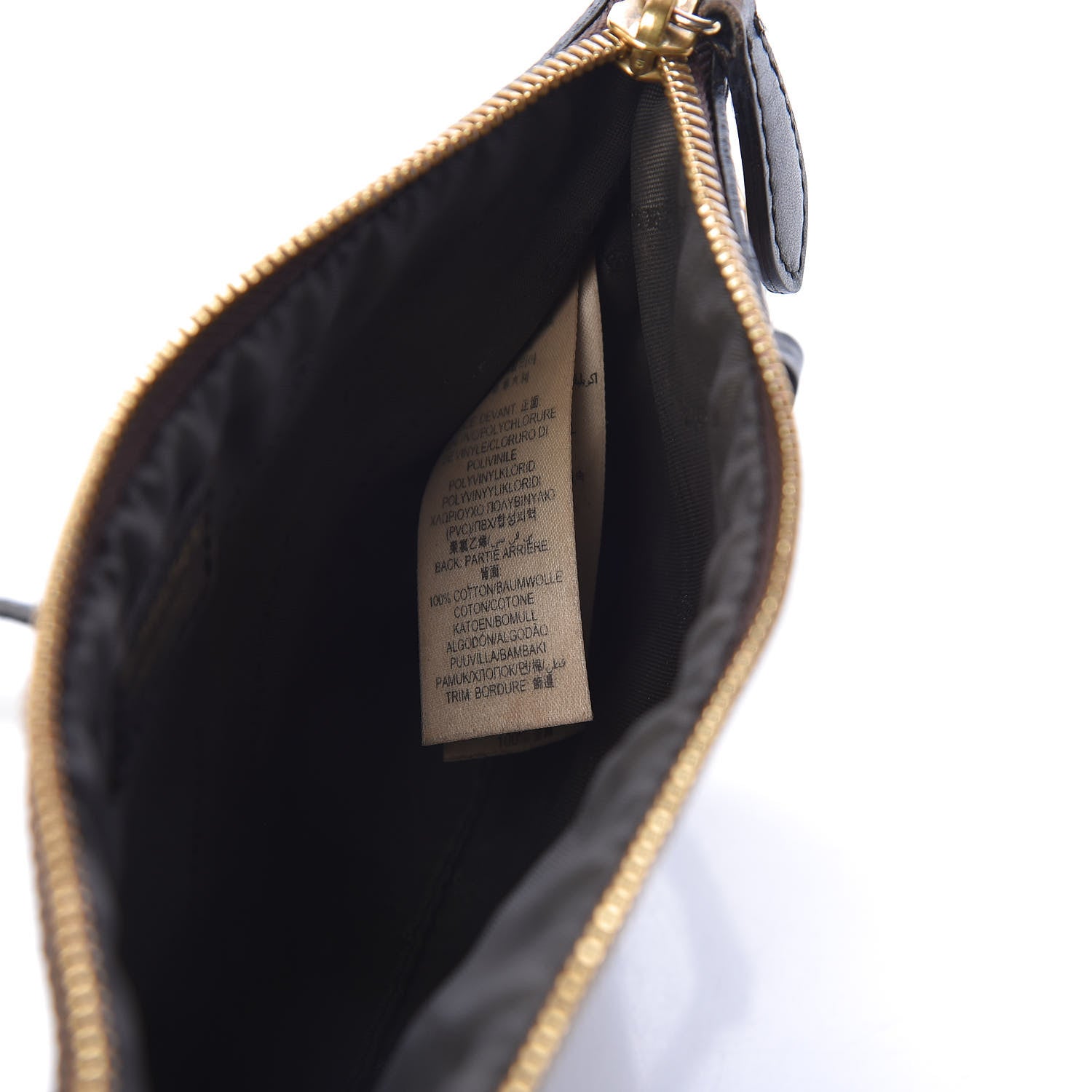 Burberry Haymarket Check Small Peyton Crossbody Clutch Bag Chocolate 7 of 8
