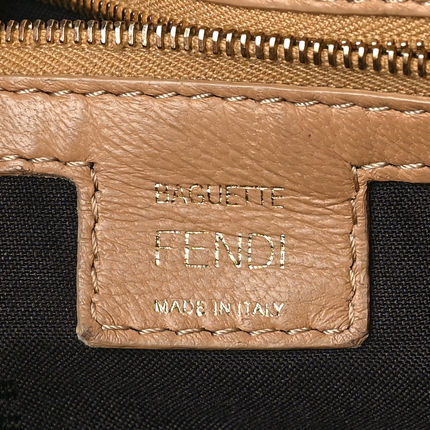 Fendi Nappa FF 1974 Embossed Baguette Durian 6 of 14