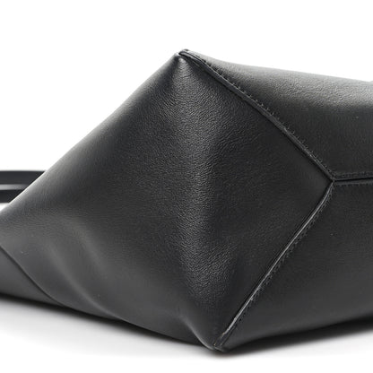 Loewe Shiny Calfskin Medium Puzzle Fold Tote Black 8 of 9