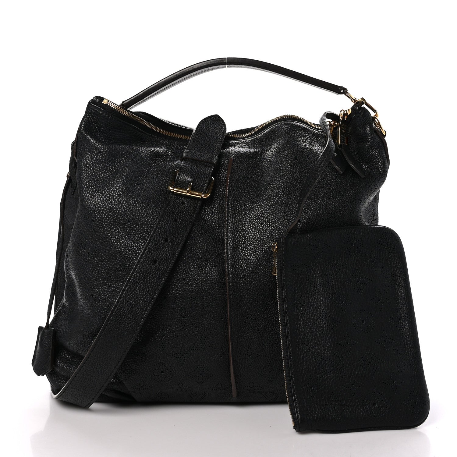 Louis Vuitton Mahina Selene MM Black 3 of 10