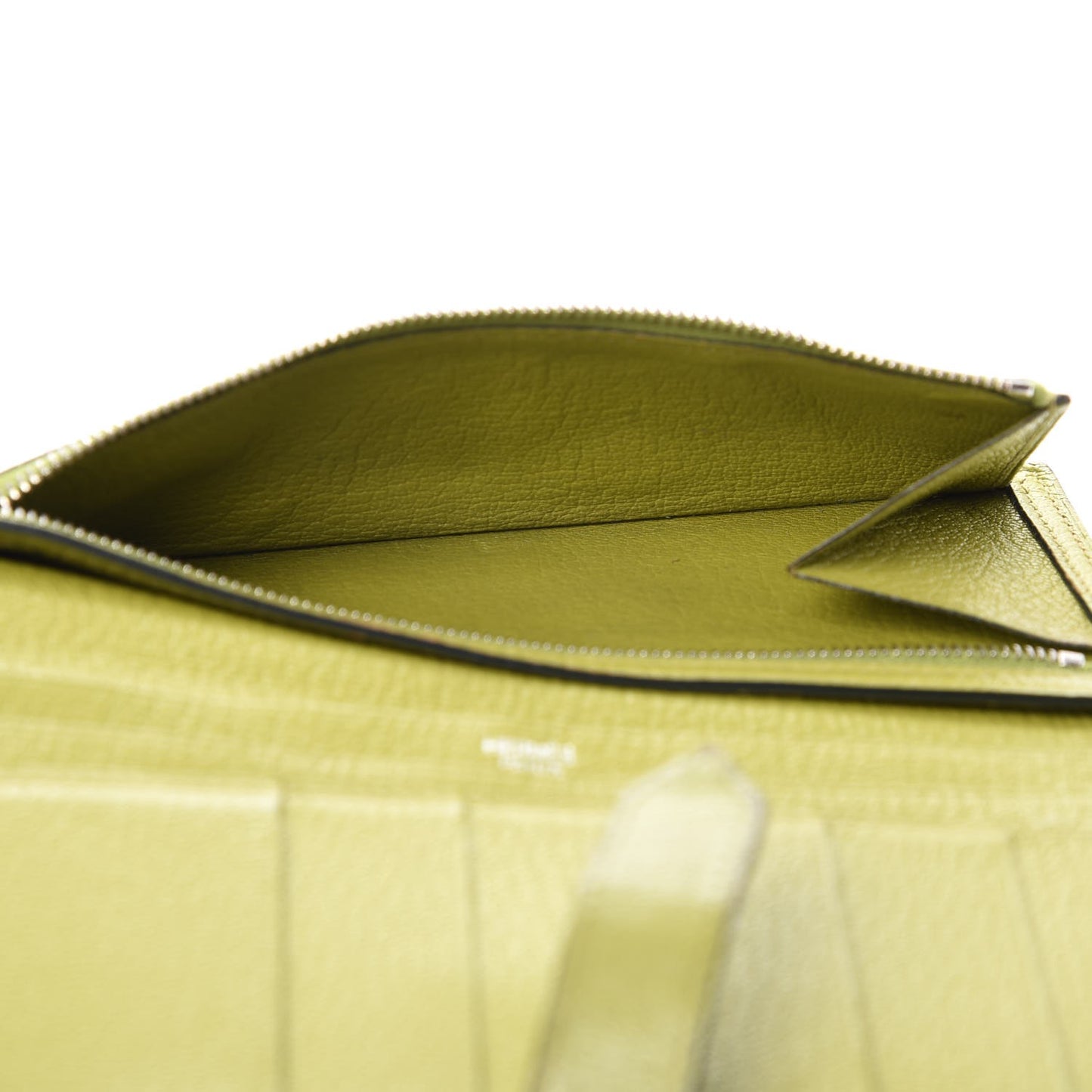 Chevre Mysore Bearn Wallet Vert Anis