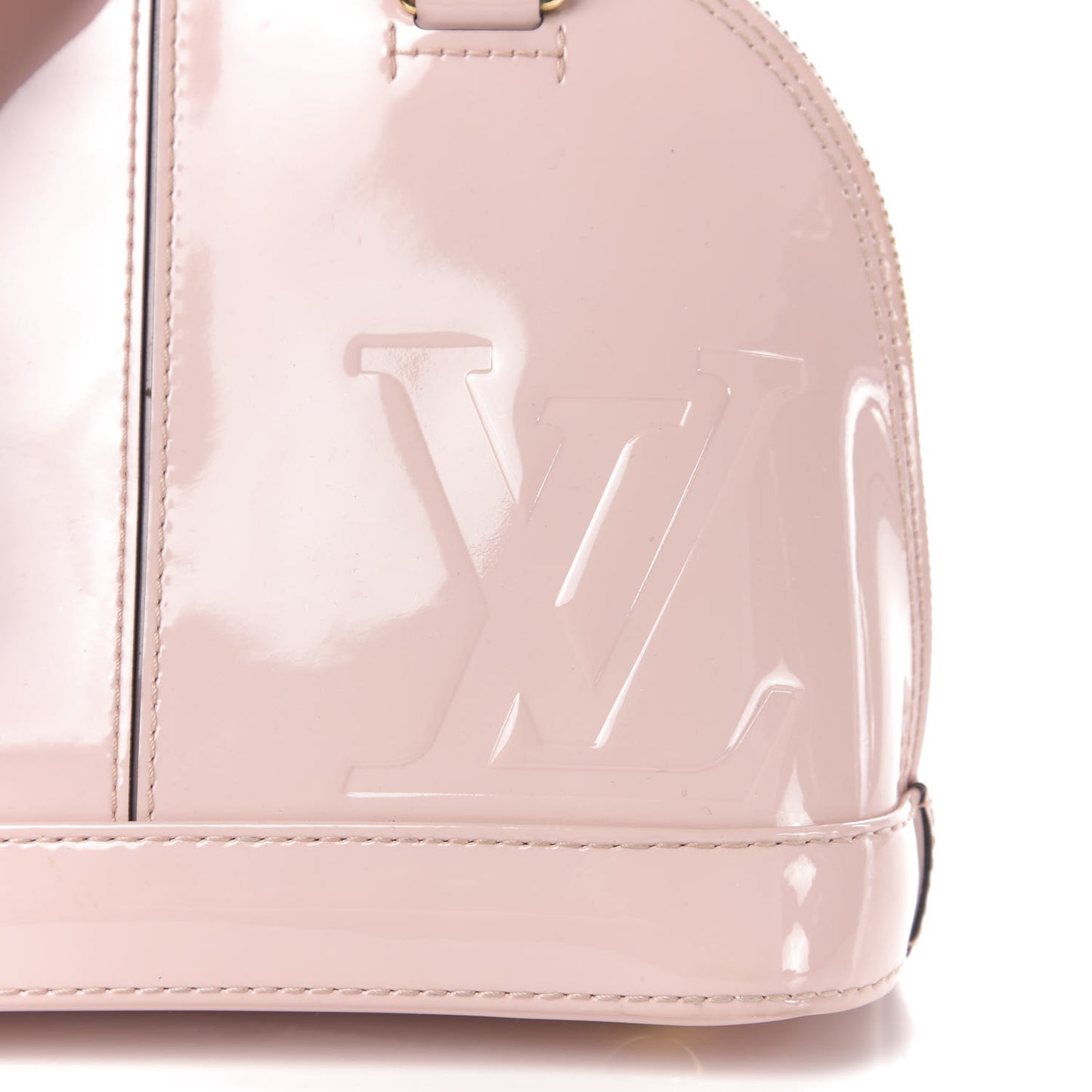 Patent Monogram Alma BB Rose Ballerine