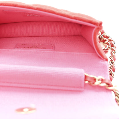 Chanel Jersey Quilted Micro Mini Flap Red 5 of 11