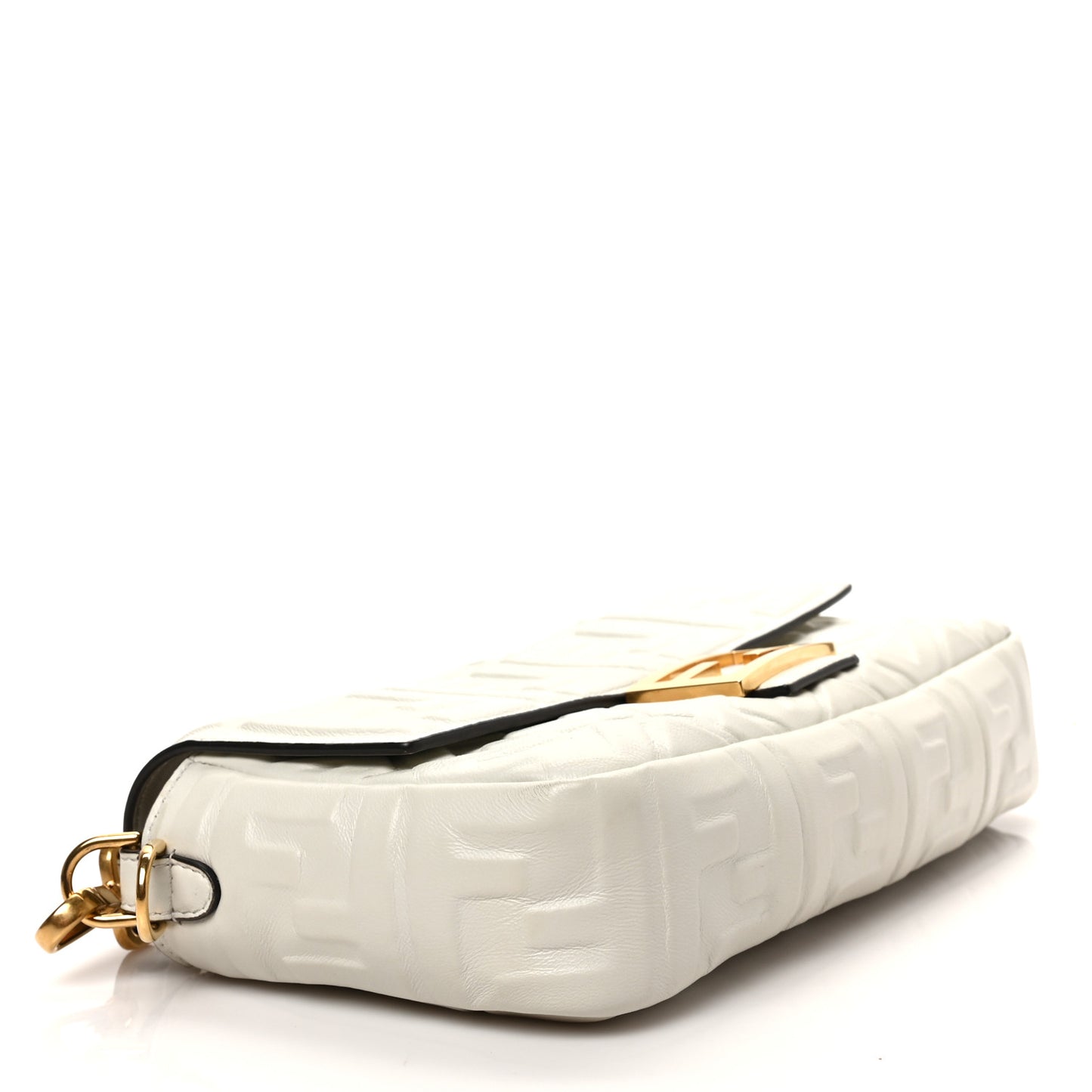 Nappa FF 1974 Embossed Baguette White
