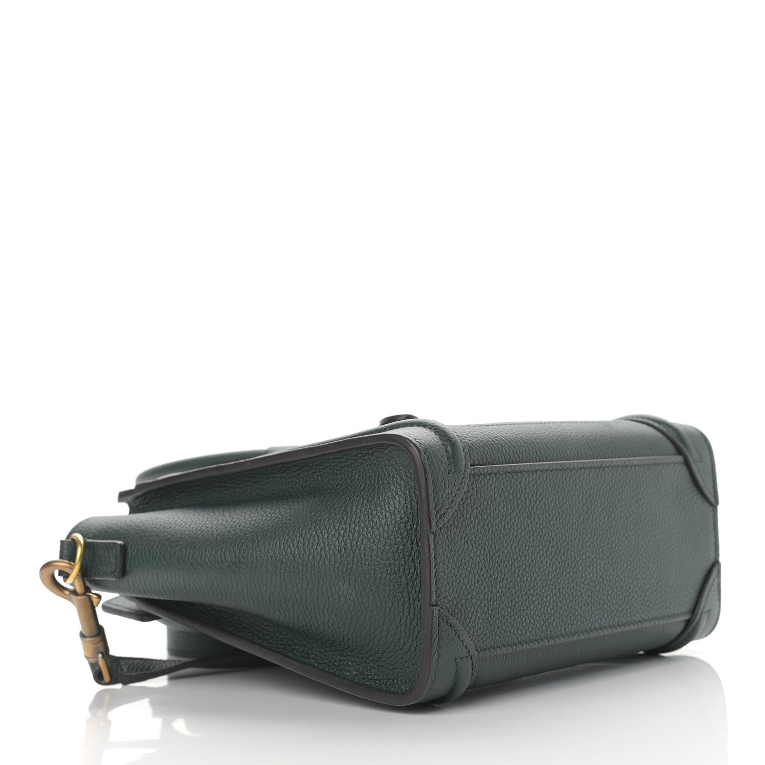 Celine Drummed Calfskin Nano Luggage Amazone 4 of 10