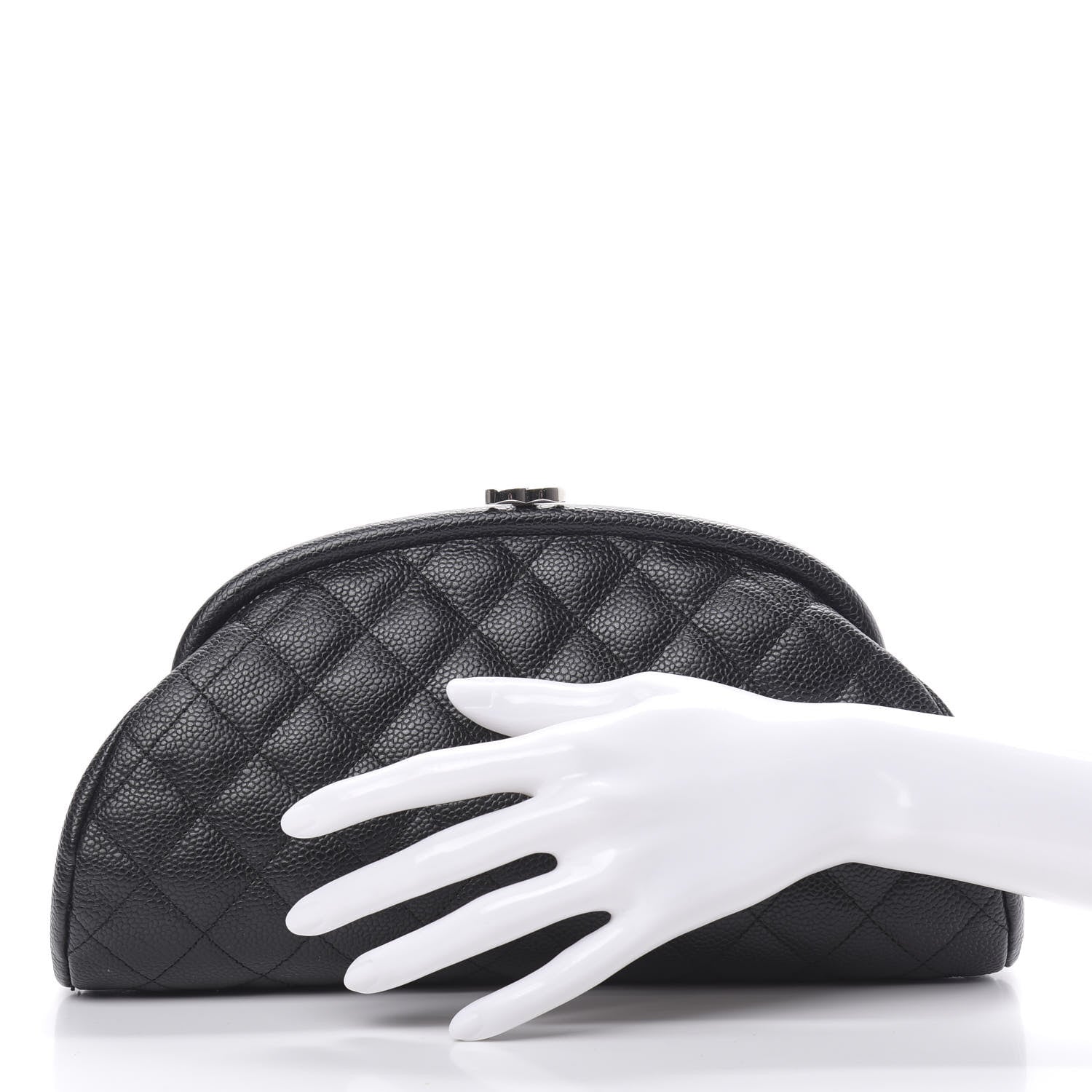 Chanel Caviar Quilted Timeless Clutch Black 2 of 8