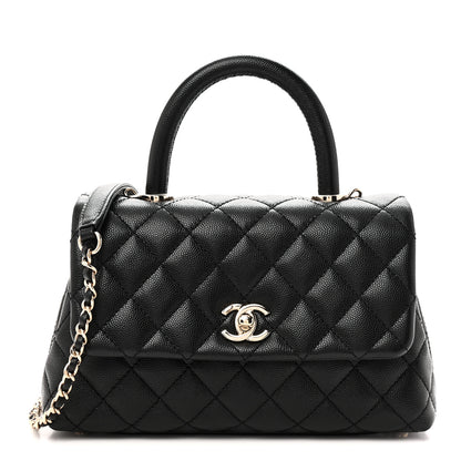 Chanel Caviar Quilted Mini Coco Handle Flap Black 1 of 11
