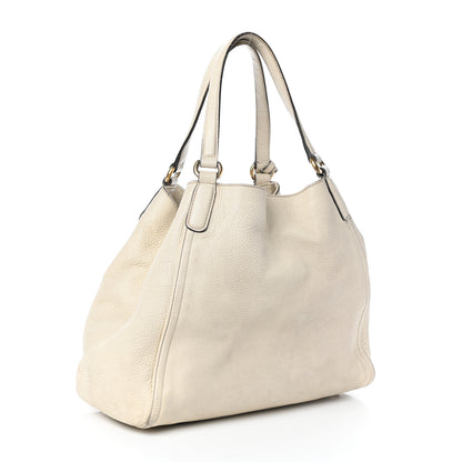 Gucci Pebbled Calfskin Medium Soho Shoulder Bag Off White 3 of 10