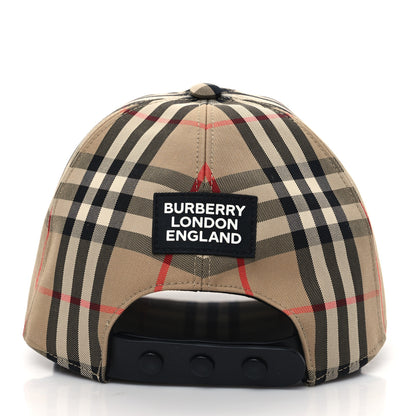 Burberry Cotton Vintage Check Baseball Hat S Archive Beige 5 of 8