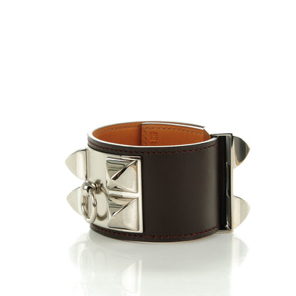Hermes Chamonix Collier De Chien CDC Bracelet S Chocolate 3 of 7