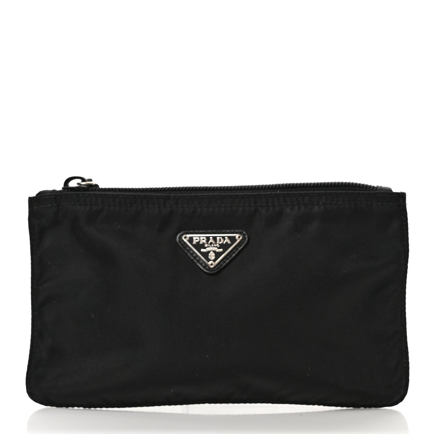 Nylon Tessuto Pencil Pouch Black