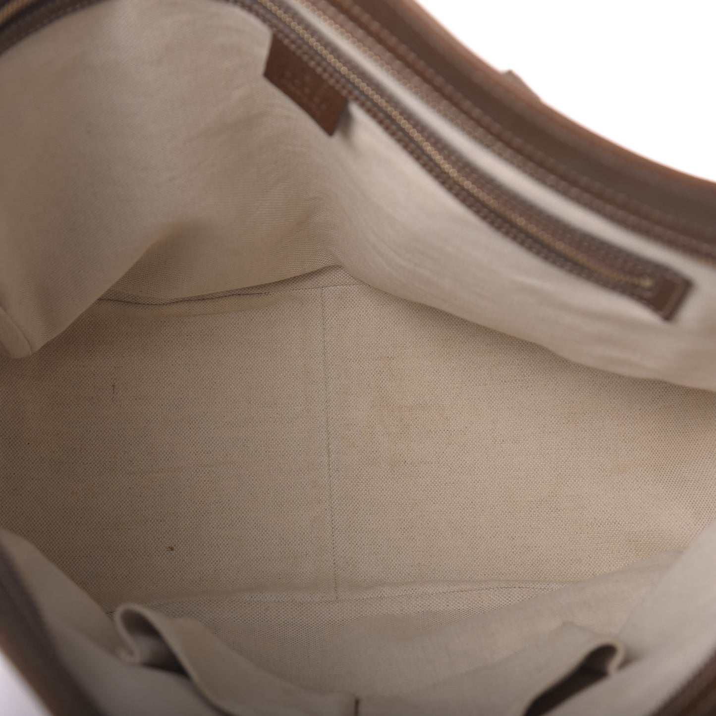 Monogram Medium Bree Zippered Tote Beige Tabacco