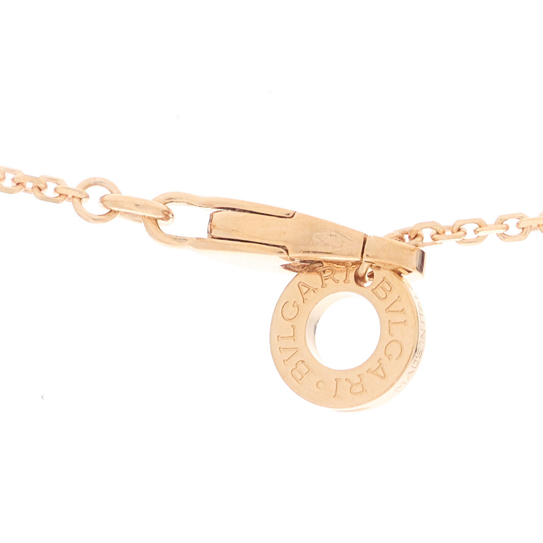 18K Rose Gold Diamond Mother of Pearl Small Divas' Dream Pendant Necklace