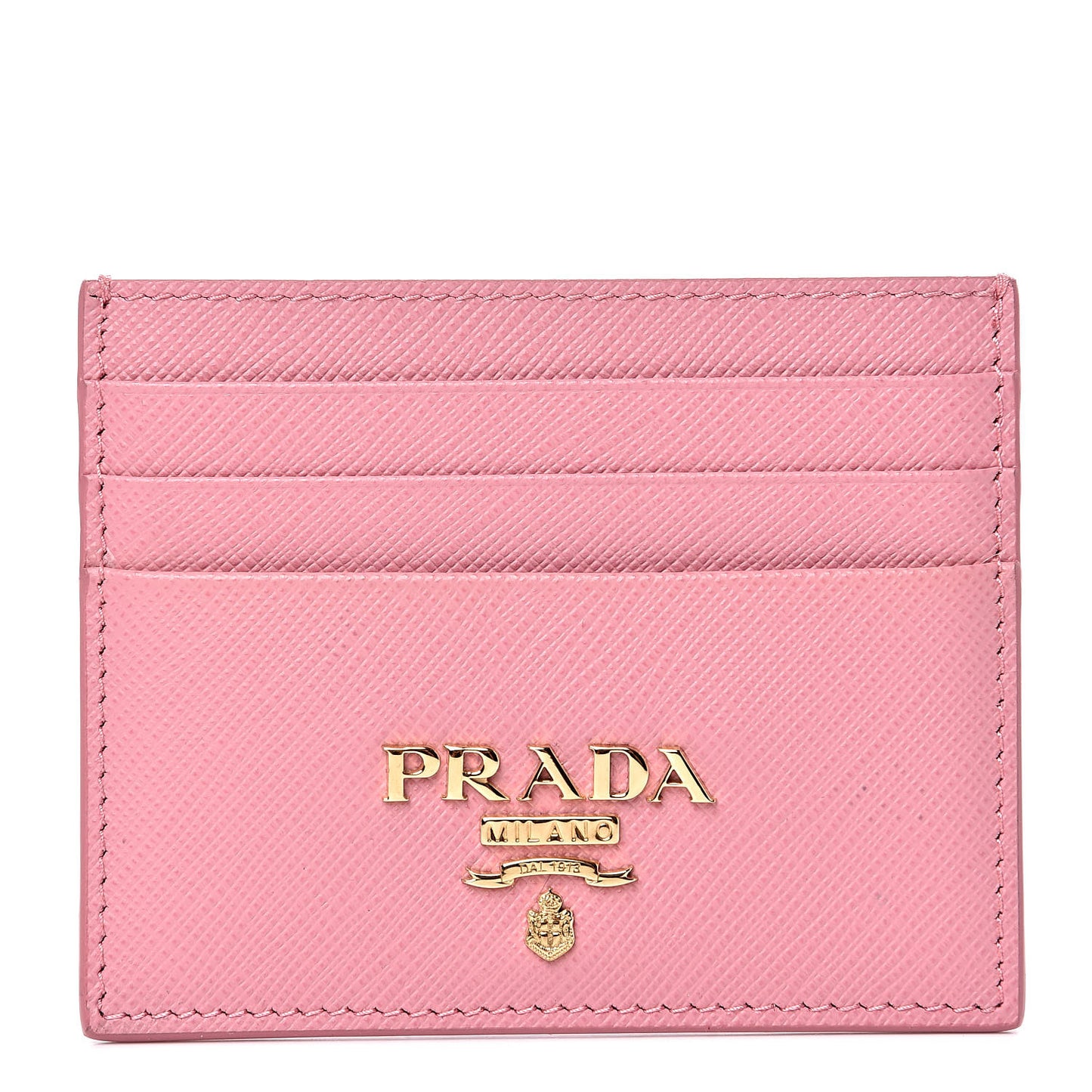 Saffiano Metal Business Card Holder Petalo