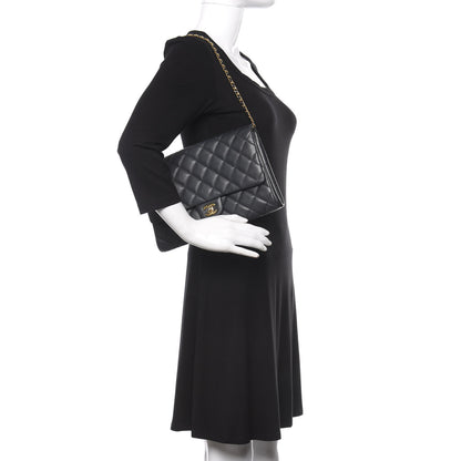 Chanel Caviar Quilted Clutch With Chain Flap Black 2 of 11