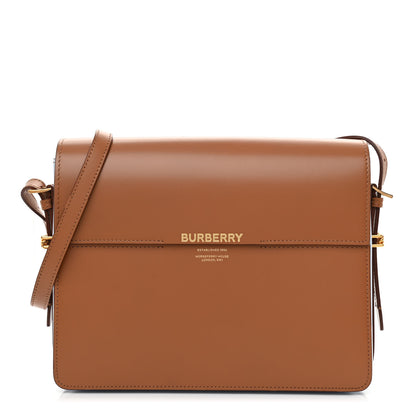 Burberry Calfskin Two Tone Large Grace Bag Nutmeg Pale Blue 1 of 8