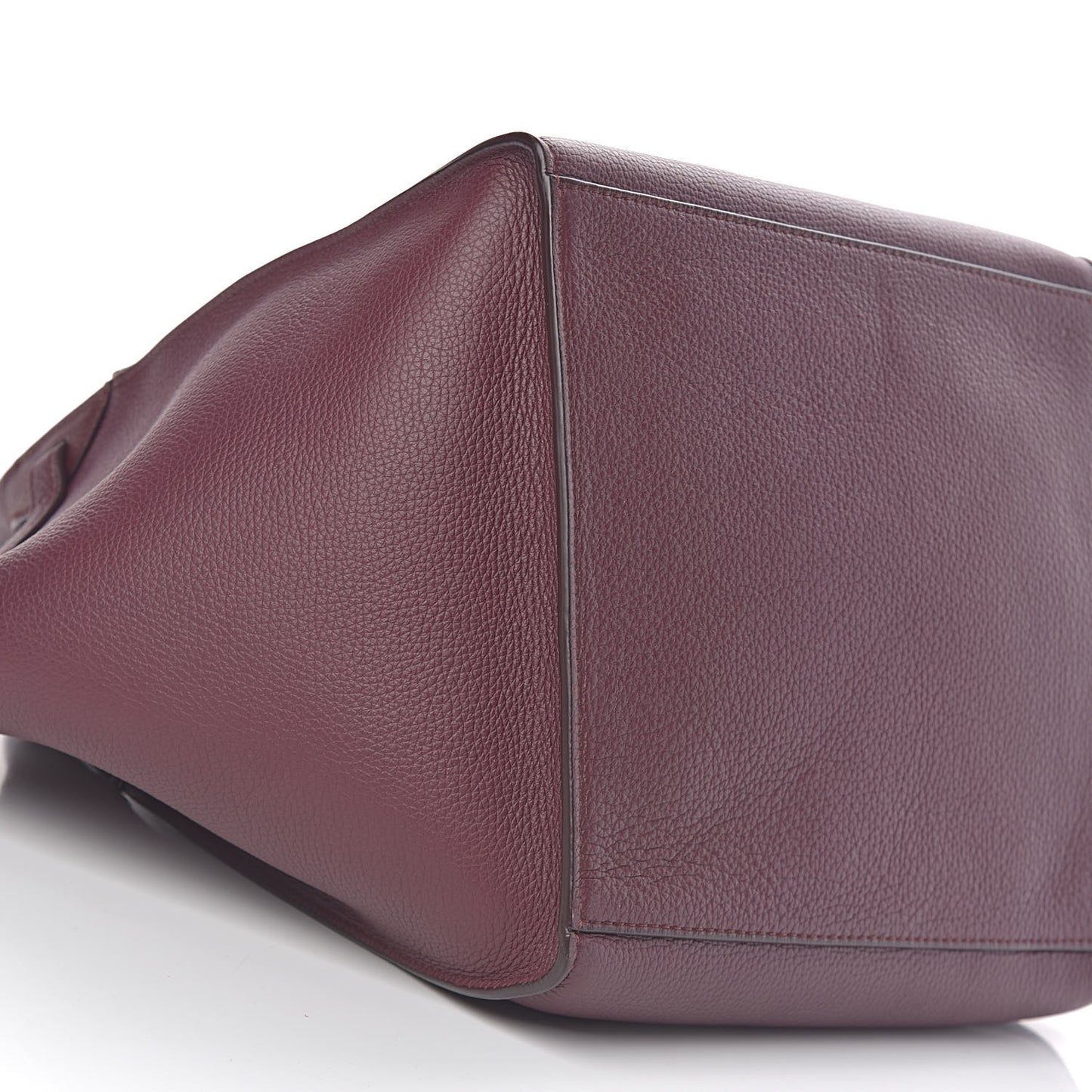 Supple Grained Calfskin Small Big Bag Wine