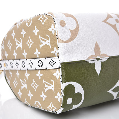 Louis Vuitton Monogram Giant Speedy Bandouliere 30 Kaki Beige 7 of 9