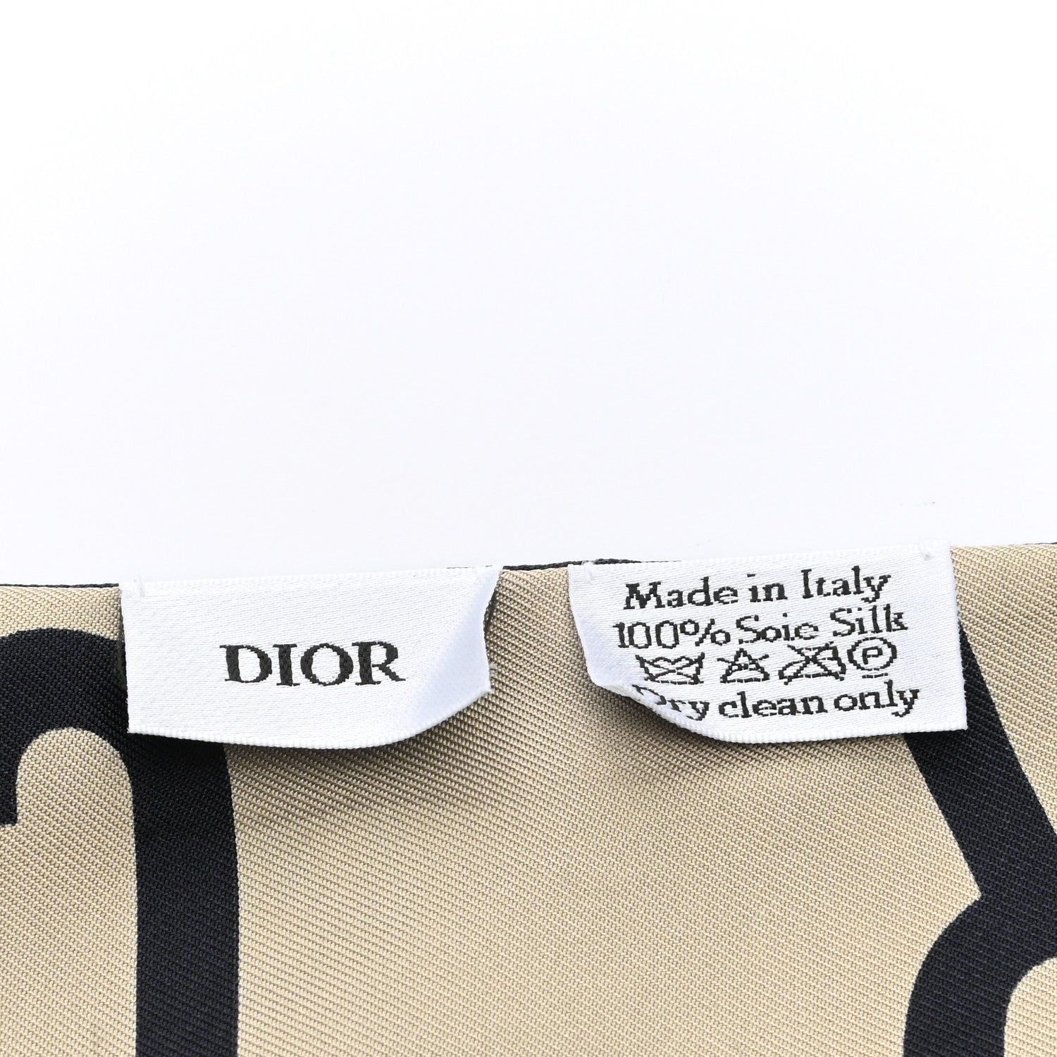 Christian Dior Silk Oblique Mitzah Scarf Blue 3 of 3