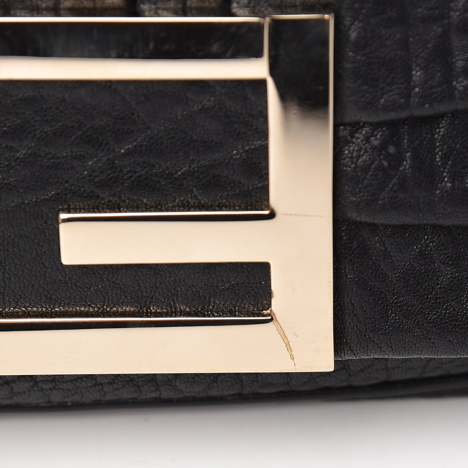 Fendi Crinkled Lambskin Mia Pochette Black 12 of 12