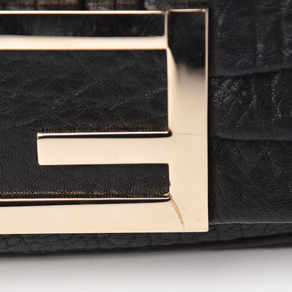 Fendi Crinkled Lambskin Mia Pochette Black 12 of 12
