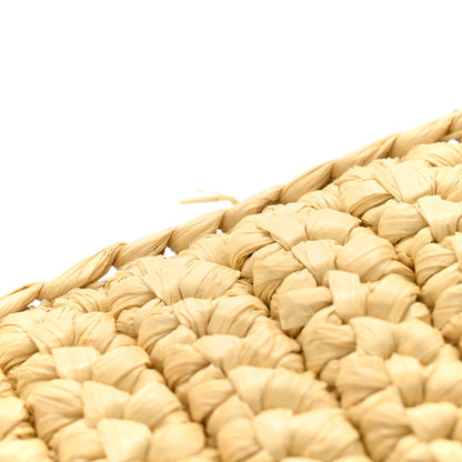 Prada Yarn Raffia Effect Crochet Brique Crossbody Bag Natural 11 of 13