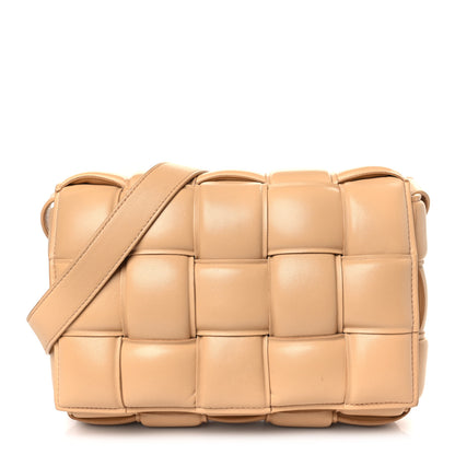 Bottega Veneta Nappa Maxi Intreccio Padded Cassette Crossbody Bag Almond 1 of 11