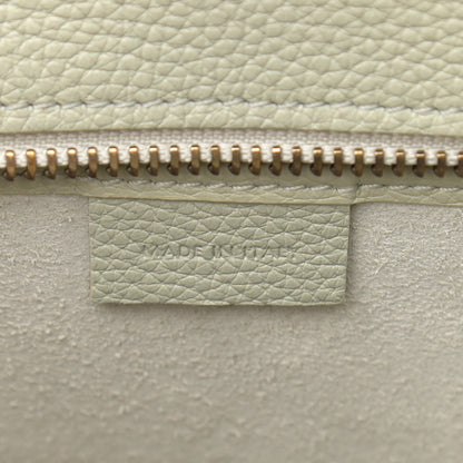 Celine Drummed Calfskin Nano Luggage Vert D'eau 6 of 9