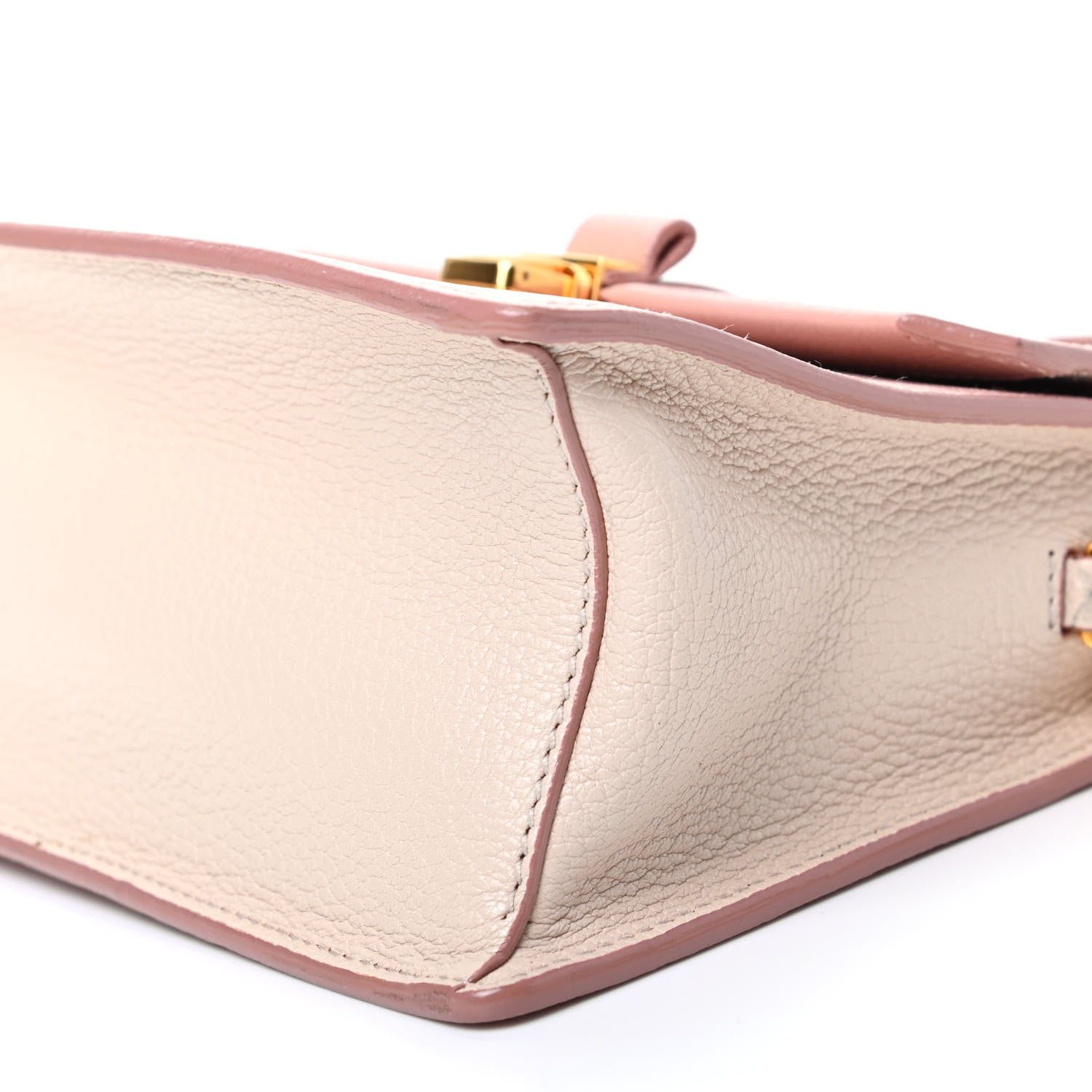 Miu Miu Goatskin Madras Mini Top Handle Bag Orchidea Gemma 8 of 8
